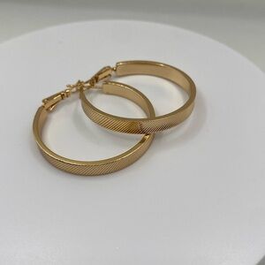 18K Gold Plated Hoop Earrings